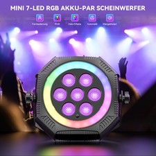 80w akku rgb led par - rgb, 3-in-1