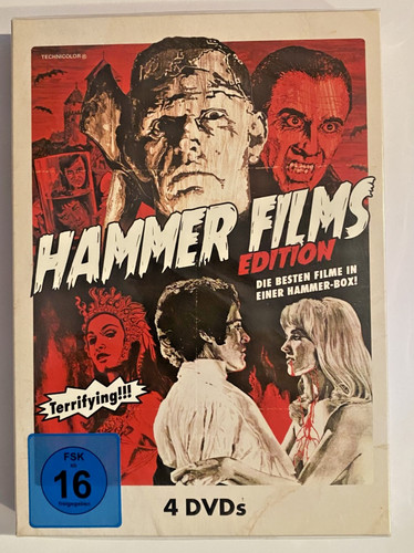 Hammer films edition dvd - hammer, box