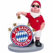FC Bayern München Gartenzwerg 5 Sterne Logo Trikot Brille FC Bayern Fanartikel