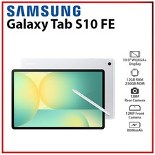 NEW Samsung Galaxy Tab S10 FE WiFi SILVER 12GB+256GB Octa Core Android PC Tablet