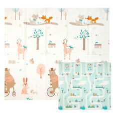 B-WAREN 196x175x1cm Krabbelmatte Spielmatte Baby Schadstofffrei Faltbar 