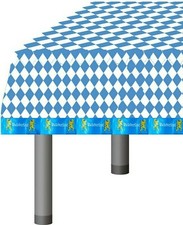 Tischdecke "Oktoberfest Blau/Weiß" Dekoration Mottoparty Deko Party Tisch Deko