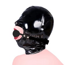 Lackleder Maske Kopfbedeckung