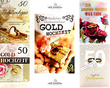 Karte Goldhochzeit Grußkarte