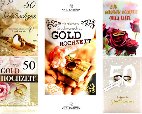 Karte goldhochzeit grußkarte - karte,