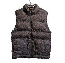 Carhartt WIP Steppweste Braun Paisley Muster M L NEU Versand innerhalb von 24 h