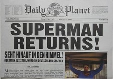 Daily Planet SUPERMAN RETURNS Poster zum Kino Film von 2006