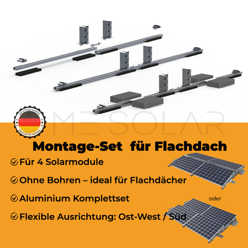 Solar halterung flachdach set - halterung,