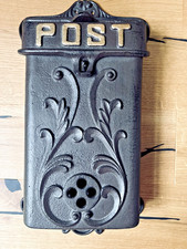 Briefkasten Antik-Design Gusseisen  Wandbriefkasten Vintage-Charme Vintage Deko