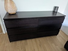 Malm Kommode dunkelbraun, 6
