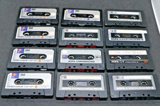 12 x MC Kassette AGFA Stereo-Chrom Chromdioxid SuperChrom / diverse Baujahre