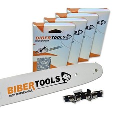 4x Sägekette + 35cm Schwert