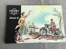 Original Prospekt Zündapp 200 S Nürnberg 1955 -58