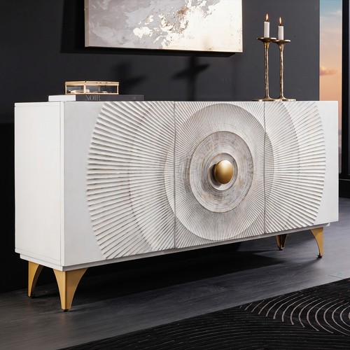 Massivholz sideboard golden - massivholz,