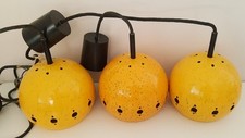 elamlierte Leuchten gelb - Pendelleuchte 60er Jahre - Vintage Mid Century Modern