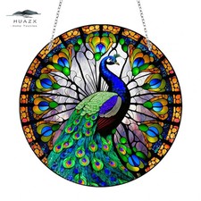 rundes Acryl Fensterbild Eule