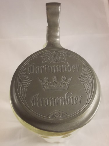 Bierkrug dortmunder kronenbier - bierkrug,