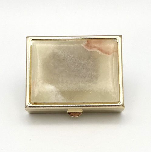 Vintage pillendose onyx marmor - onyx,