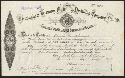 Birmingham brewing malting - brewing,, &