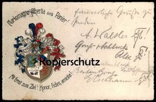 ALTE POSTKARTE FREIBURG TURNERSCHAFT MARKOMANNO ALBERTIA SEIS PANIER MIT ERNST Z