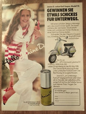 ORIG  REKLAME WERBUNG 1981  VESPA 81 +  HALLO JANINE  D.  Eau de Toilette Spray
