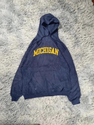 Vintage michigan hoodie navy - vintage,