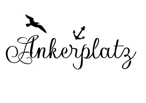 Schablone ankerplatz - schablone, "
