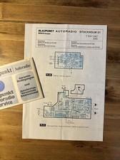 Blaupunkt Autoradio Stockholm 21 - Schaltbild + Verzeichnis Autoradio Service