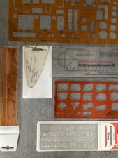 Zeichen Schablonen Parabel EKG Lineal u.a. rotring