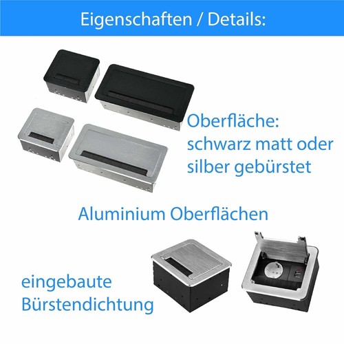 Einbausteckdose tischsteckdose - einbausteckdose,