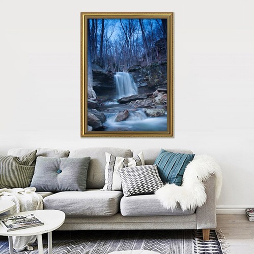Nachtwald landschaft 2 - 3d,