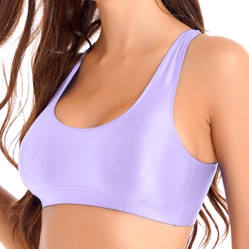 Damen glänzend crop top - de,