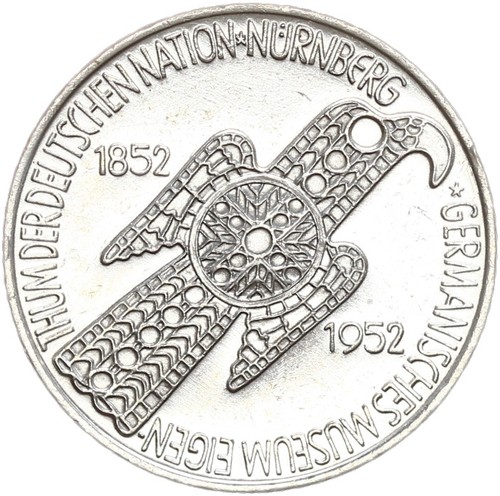 Brd gedenkmünze 1952 d - gedenkmünze,