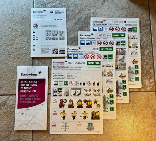 Eurowings safety cards - eurowings,