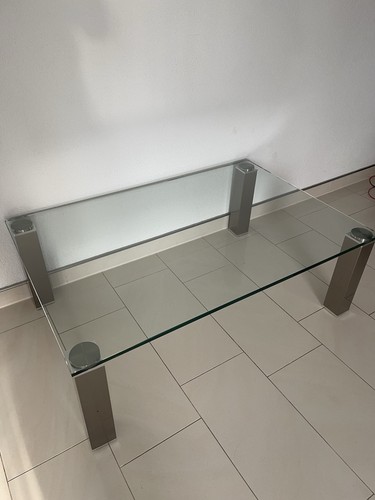 Wohnzimmertisch aus glas mit - aus,