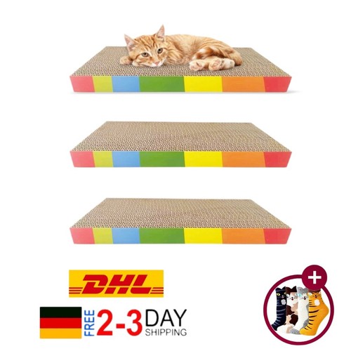 Katzen kratzbrett 3er - kratzbrett, aus