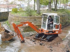 Old mini excavator Schaeff HR