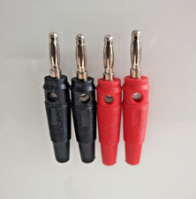 4 Stück Bananenstecker 2x rot
