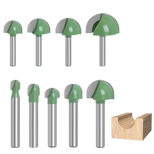 Hohlkehlfräser ø6 32mm - hm, Ø6-32mm