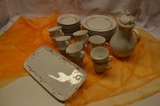 Geschirr Kaiser Marianne Kaffeservice, Kaffeekanne, Kuchenplatte 37 Teile