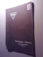 Alter Katalog Bamberger und Reichel Schmalkalden, Werkzeug
