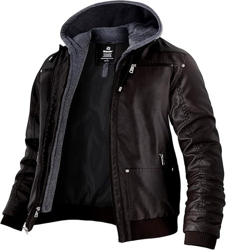 Wantdo herren kunstlederjacke - wantdo,
