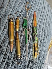 Kugelschreiber - Karabiner  Patronen-Optik  Repetier-Hebel+Schlüsselanhänger SET