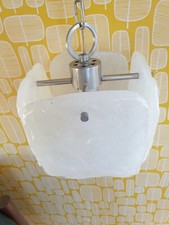 Kalmar Franken KG Hängelampe Dürnstein Modell 3340 Schaumglas 1972