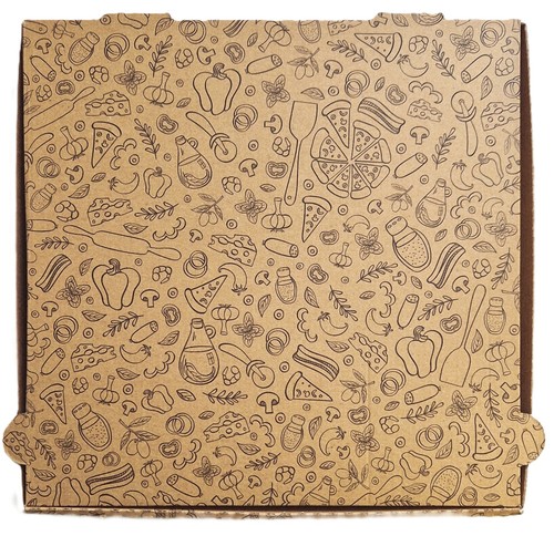 100 pizzakarton 260x260x40mm - pizzakarton,
