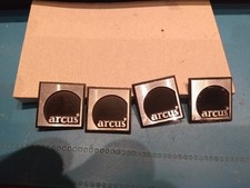 Vier Arcus Logos aus Arcus AS 4, Aufklebbar ca 18mm
