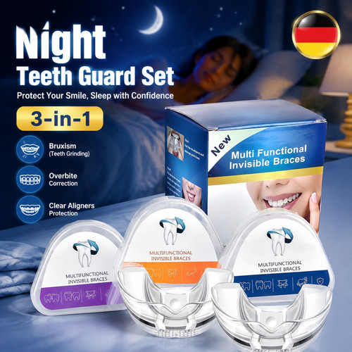 Zahnschiene formbar 1 - zahnschiene, 3-in-1