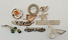 10 antike Broschen 835 und 925