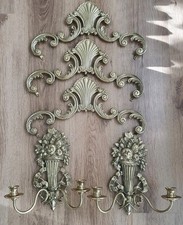 Kerzenleuchter Wandleuchter   massiv Bronze Kerzenständer