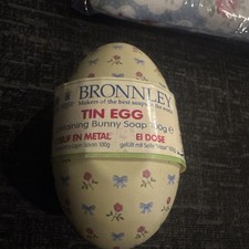 Vintage Bronnley Seifeneier Dose selten (leer) #O 